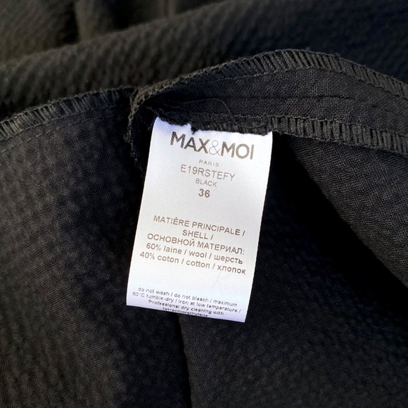 Max & Moi Sleeveless Collared Half Placket Shift Dress Black Sz 2 US/36 FR *NWT* - Picture 6 of 8